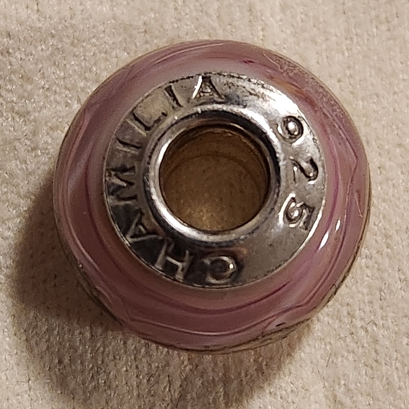 Chamilia light pink swirl charm - Picture 4 of 4